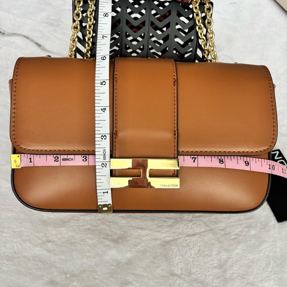 H by HALSTON Lizzy Oak Faux Leather Shoulder Bag--NWT - Picture 13 of 16